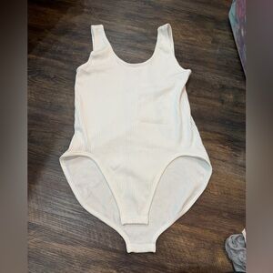 LOFT Cream Kids One Piece Bodysuit